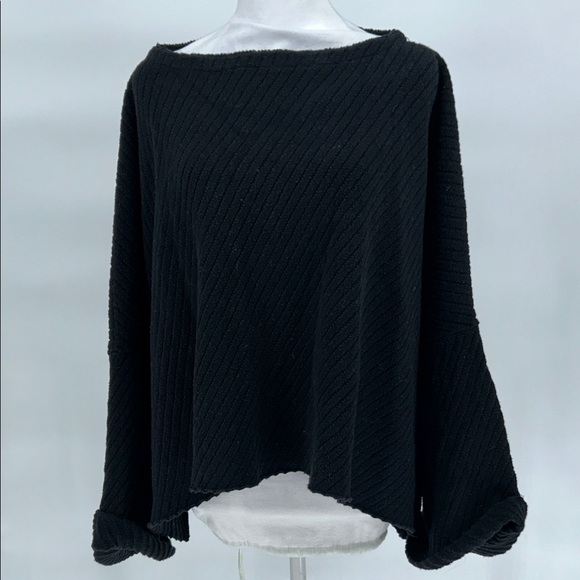 Free People Black Crew Neck Sweater - Picture 3 of 13